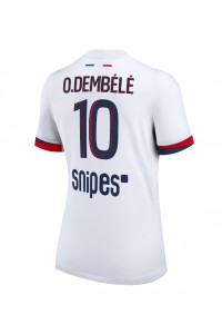 Paris Saint-Germain Ousmane Dembele #10 Voetbaltruitje Uit tenue Dames 2025-26 Korte Mouw